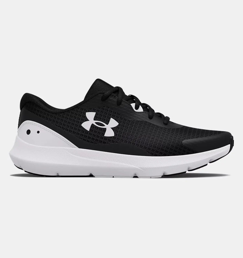 Under Armour Women's W Surge 3 Sneaker-Black