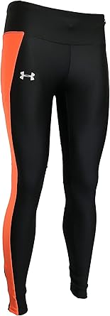 Women's Leggings Polyester/Elastane Blend Heat Gear Black/Orange