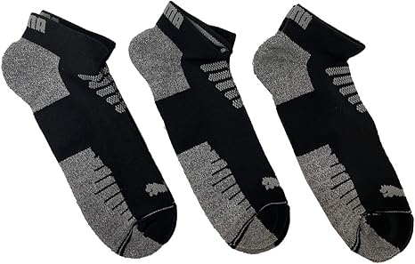 PUMA Women's 3-Pack Half Terry Low Cut Ankle Socks