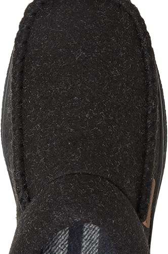 Dearfoams Men's Clog Style Memory Foam Slippers Wool Blend