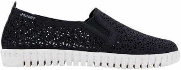 J Sport Women's Floral Slip On-Black