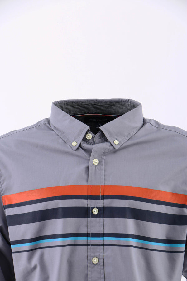 TOMMY HILFIGER  Men Regular Fit Striped Spread Collar Casual Shirt