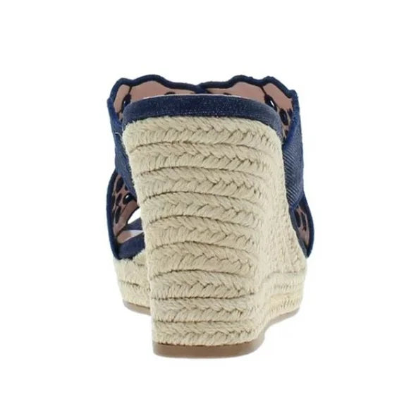 Draper James Emily Women's Wedge Shoes-Navy