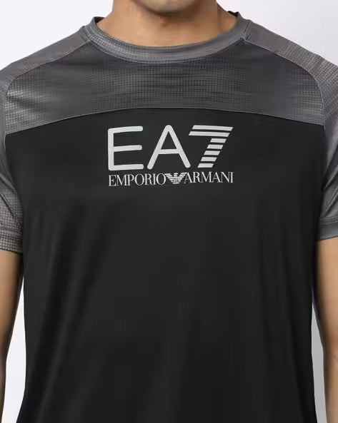 EA7 EMPORIO ARMANI Training Polyester Regular Fit  MEN T-Shirt