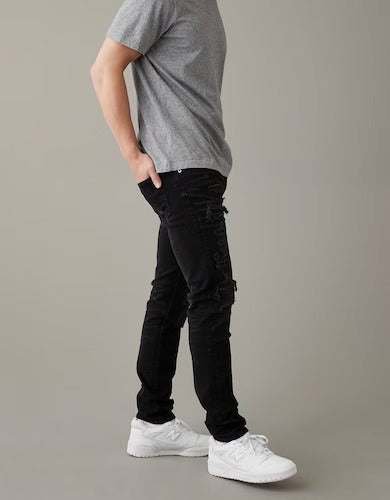 American Eagle AE AirFlex+ Patched Stacked Jean MEN