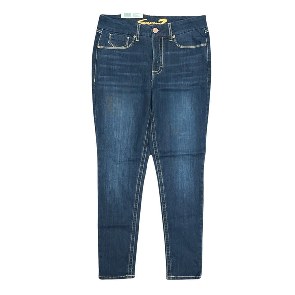 Seven7 Women's Tummy less High Rise Slimming Stretch Skinny Jeans
