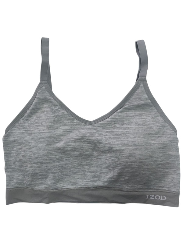 Izod Women Top Sport Bra-Gray