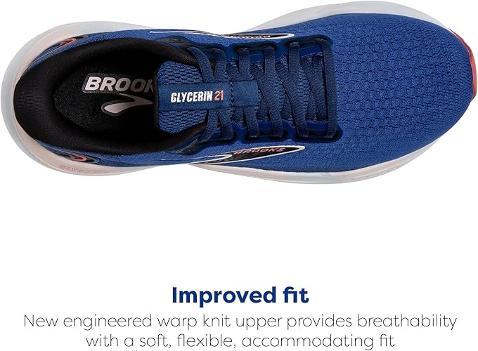 Brooks Women’s Glycerin 21 Neutral Running Shoe-Blue
