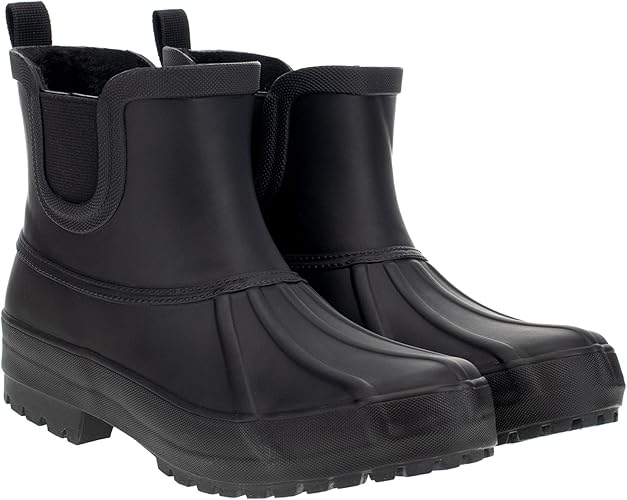 Chooka Women's Boot Waterproof Duck Chelsea Lined Rain