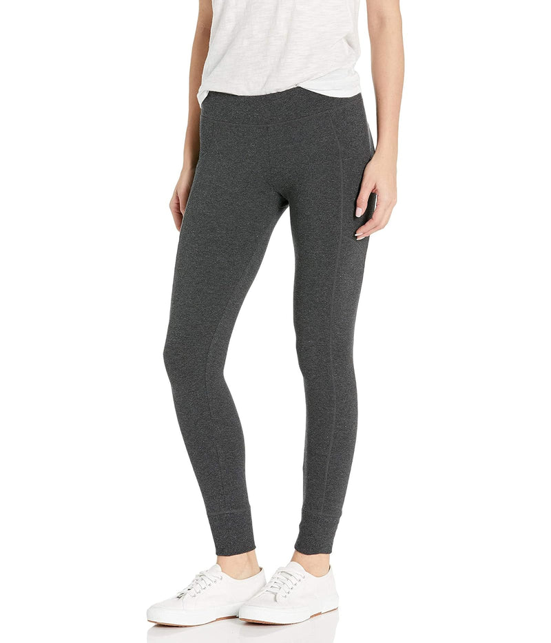Calvin Klein Women's Double Waistband Ribbed Cuff Leggings