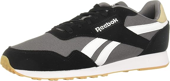 Reebok Mens's Royal Ultra Suede Nylon Accent Stitched Logo Lace-Up Running Sneakers