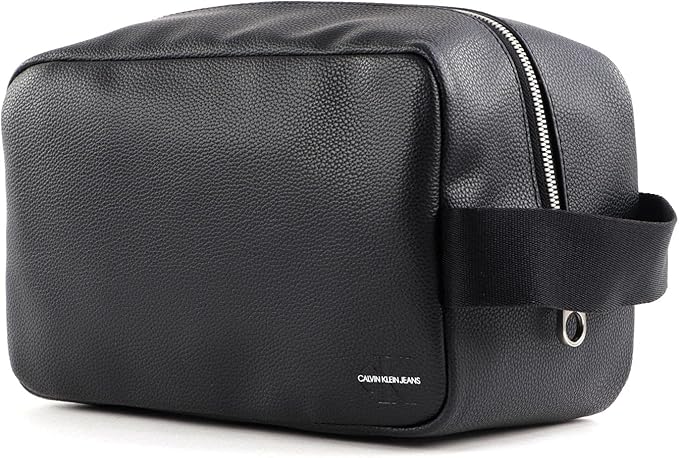 Calvin Klein Men's Micro Pebble Washbag Other Slg Os-Black