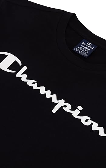 Champion Men's American Classics Crew Neck Logo T-Shirt