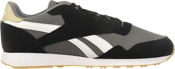 Reebok Mens's Royal Ultra Suede Nylon Accent Stitched Logo Lace-Up Running Sneakers