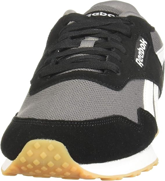 Reebok Mens's Royal Ultra Suede Nylon Accent Stitched Logo Lace-Up Running Sneakers