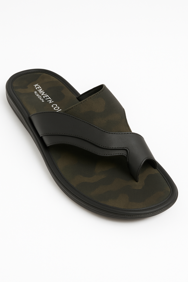 Kenneth Cole Men's Camo Cross-Strap Slide Sandal