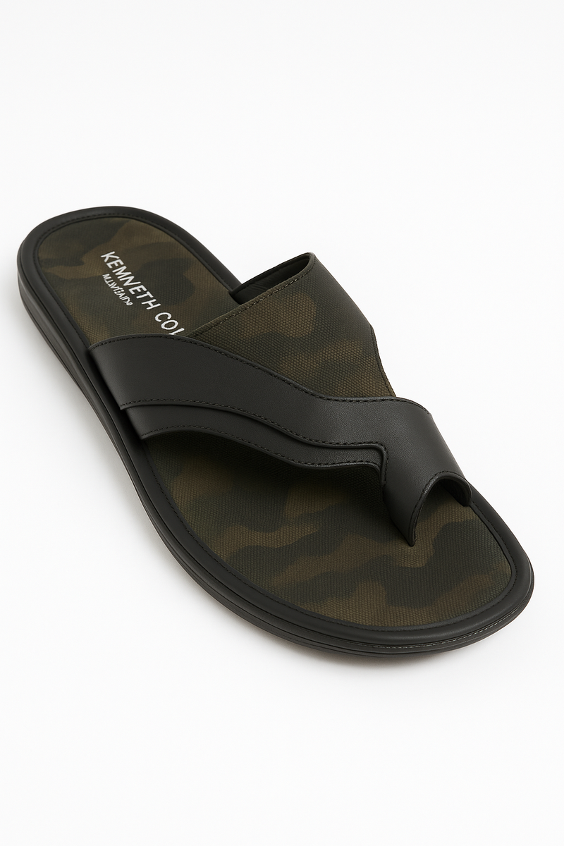Kenneth Cole Men's Camo Cross-Strap Slide Sandal