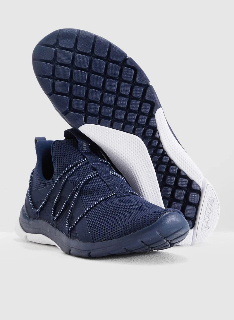 Reebok Women's Running Print Her 3.0 Lace Shoe-Navy