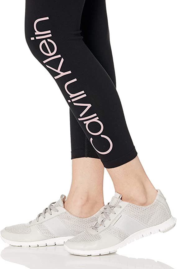 Calvin Klein Performance Women's High Waist Solid PINK Logo Legging