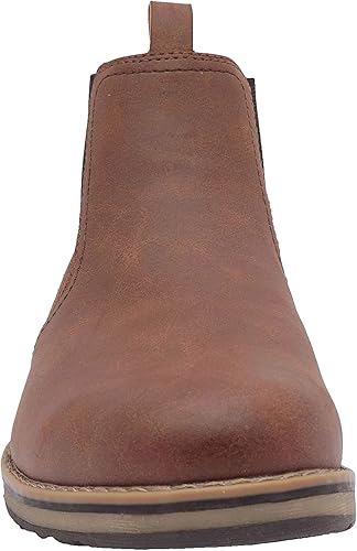 IZOD Men's Pull-On Chukka Boot In Black /brown