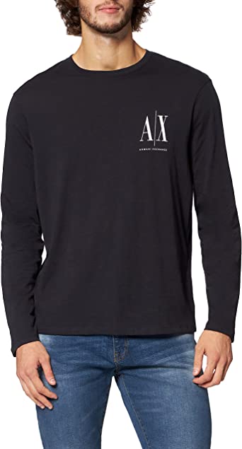 Armani Exchange long sleeve t-shirt with graphic on the chest for men