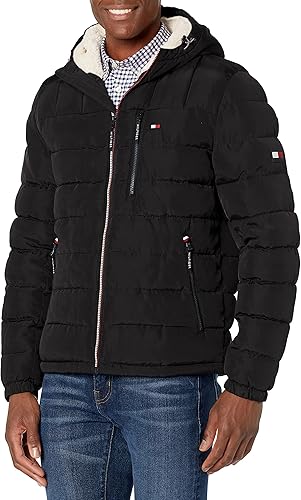 Tommy Hilfiger Men's Genuine Leather Open Bottom Classic Jacket.