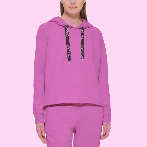 Calvin Klein Women's Cozy Relaxed Fit Fleece Logo Hoodie