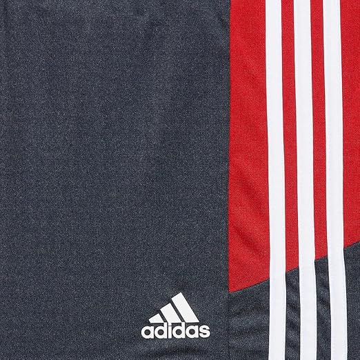adidas Mens 3 Stripe Shorts with Zipper Pockets (Legend Ink/White)