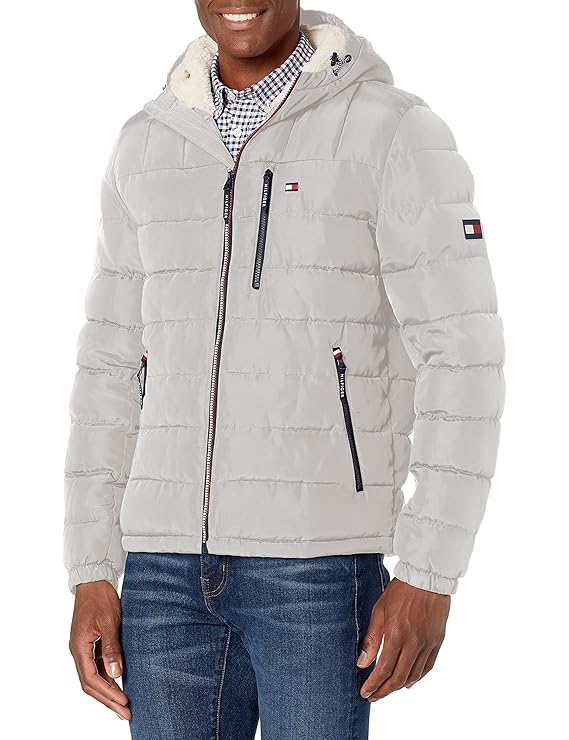 Tommy Hilfiger Men's Genuine Leather Open Bottom Classic Jacket.