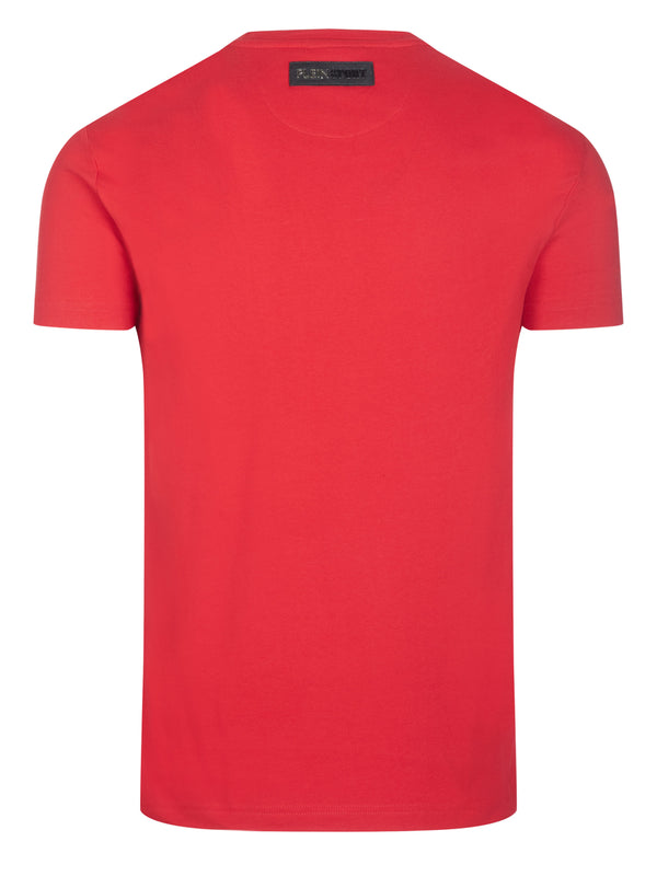 Plein Sport Men Sportswear Fit Short Sleeve Training T-Shirt Red