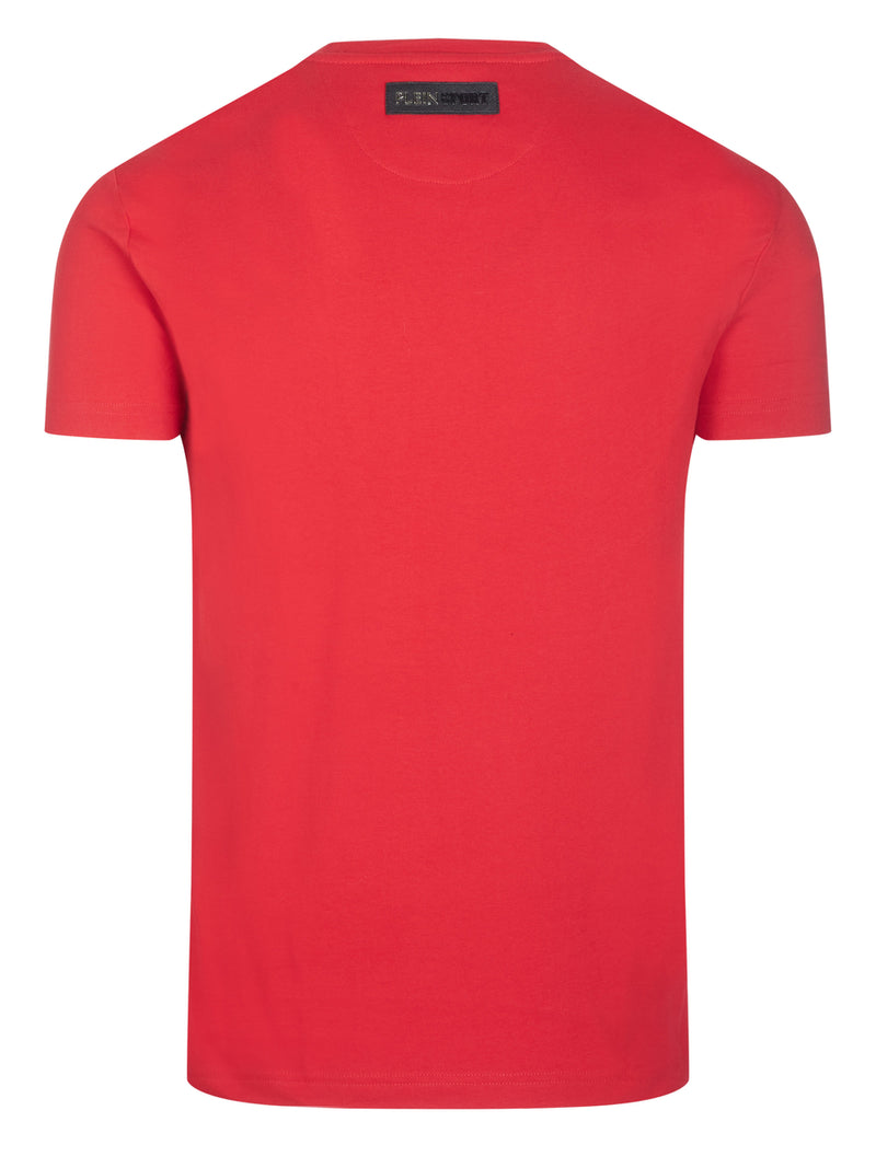 Plein Sport Men Sportswear Fit Short Sleeve Training T-Shirt Red