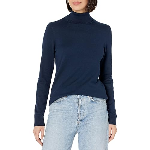 Andrew Marc Women's Turtleneck Heather Granite