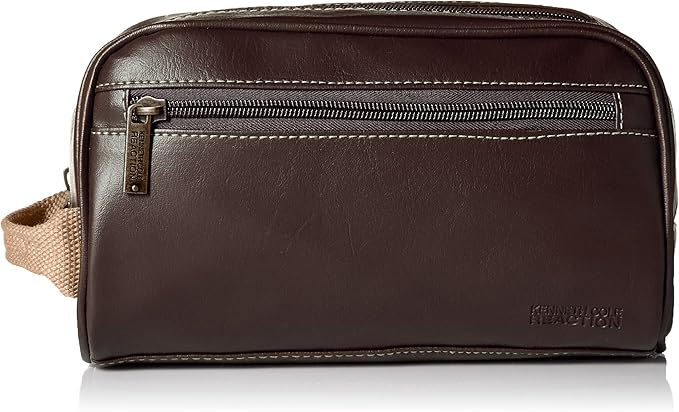 Kenneth Cole Reaction Men's Top Zip Single Compartment Travel Kit