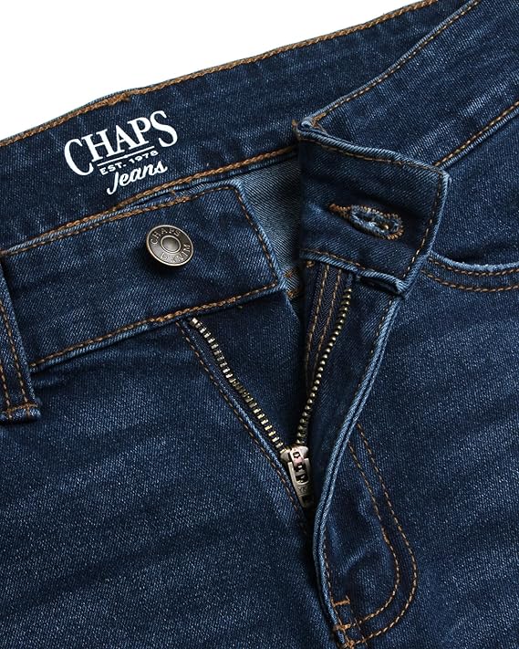 Chaps Women's Jeans - Regular Fit Straight Leg Jeans - Comfort Stretch Denim Jeans for Women