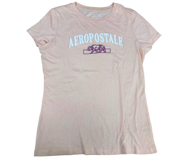 Aeropostale Floral-Pattern Crew-Neck Slim-Fit T-Shirt for Women