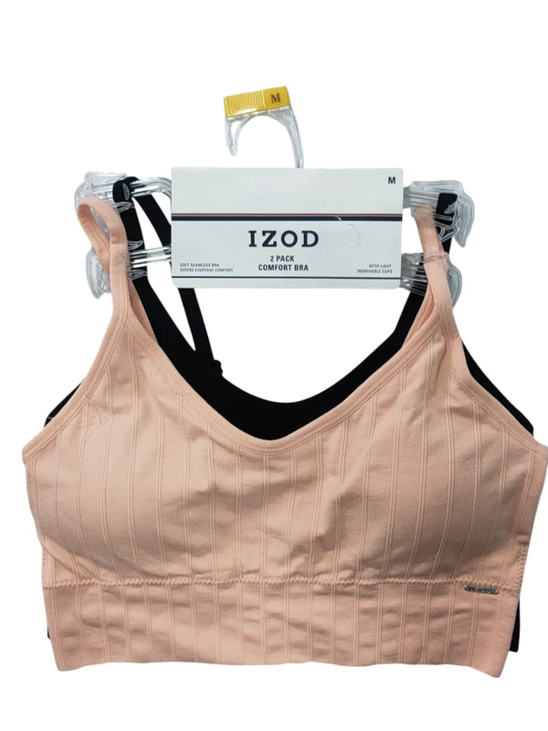 Izod 2Pack Comfort Bra Soft Seamless Bra Offers Everyday