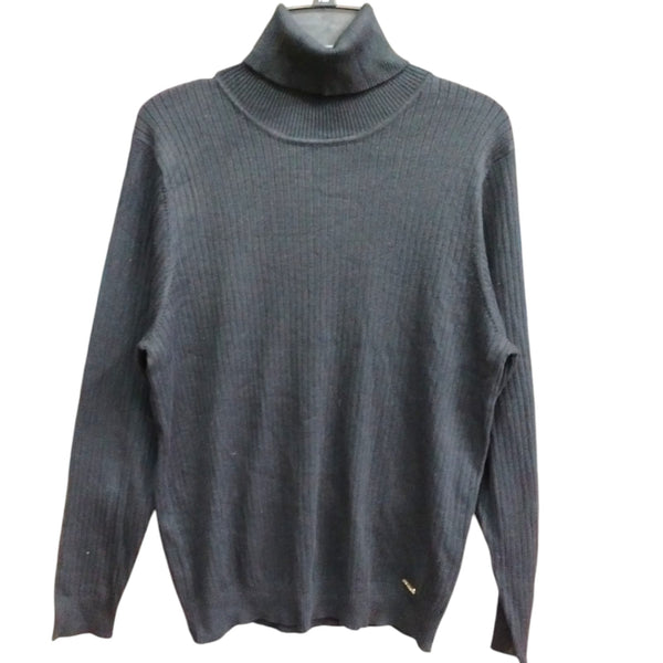 Calvin Klein SWEATER - Polo neck- Jumper - WOMEN black