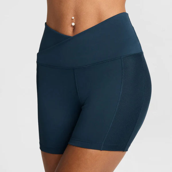 Nike Women Shorts  One Wrap High Waisted 5 Armoury-Navy