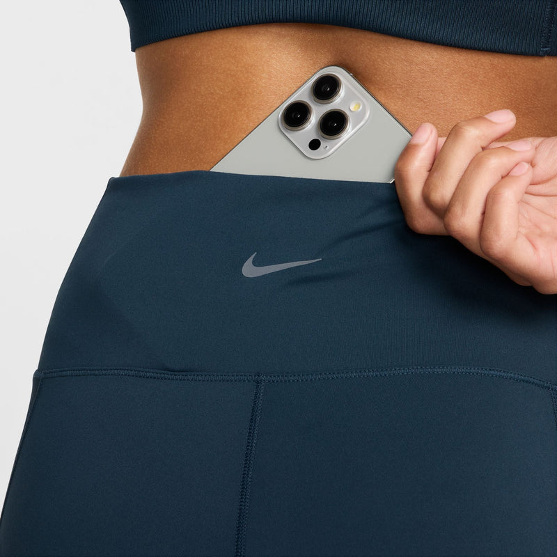 Nike Women Shorts  One Wrap High Waisted 5 Armoury-Navy