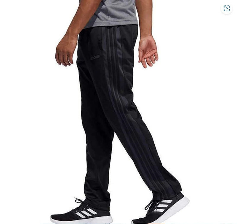 Adidas Men's Essentials 3-Stripes Tricot Jogger Pants BLACK