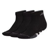 adidas Women's Cushioned Low Cut Socks 3-Pair, Black/Clear Onix Grey/Onix Grey, Medium