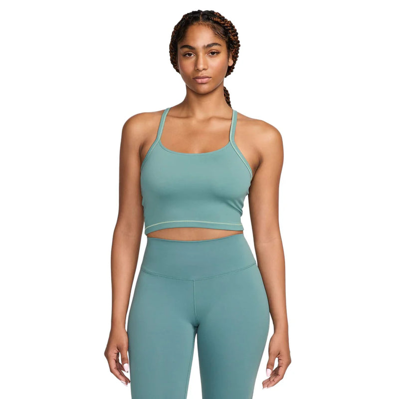 Nike One Fitted Women Dri-fit Cropped Tank Top-Vapor Green
