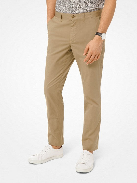 MICHAEL KORS MENS Slim-Fit Washed Poplin Chinos