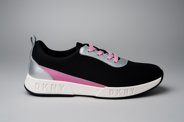 DKNY Girls Maddie Tie Athletic and Training Shoes Black