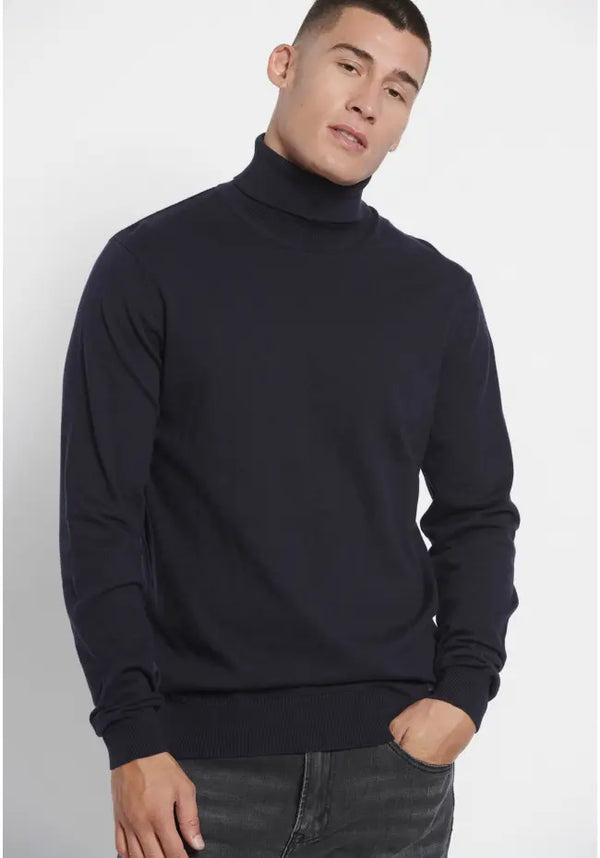 Calvin Klein Mens Turtleneck Tigers Eye