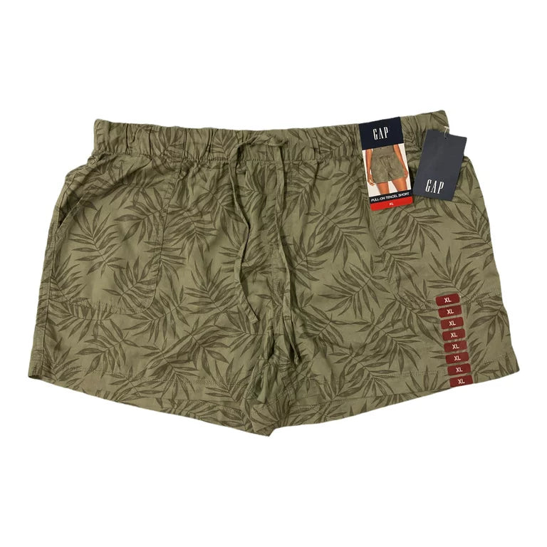 GAP Women's Lightweight Comfortable Linen Shorts OLIVE