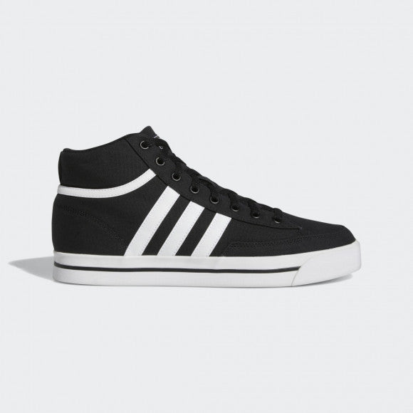 adidas Retrovulc Mid Canvas Skateboarding Shoes Core Black Mens