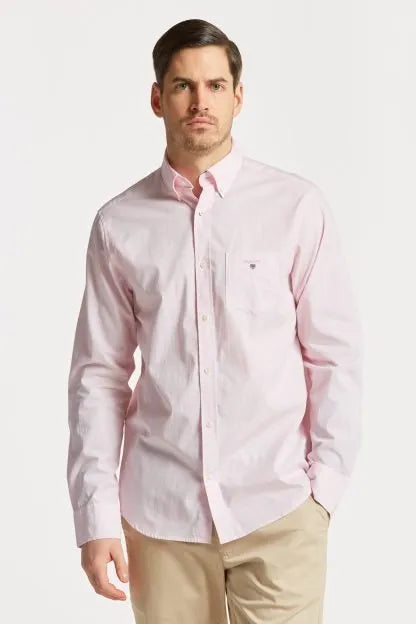 GANT Men's Regular Fit Button-Up Collar Broadcloth Shirt