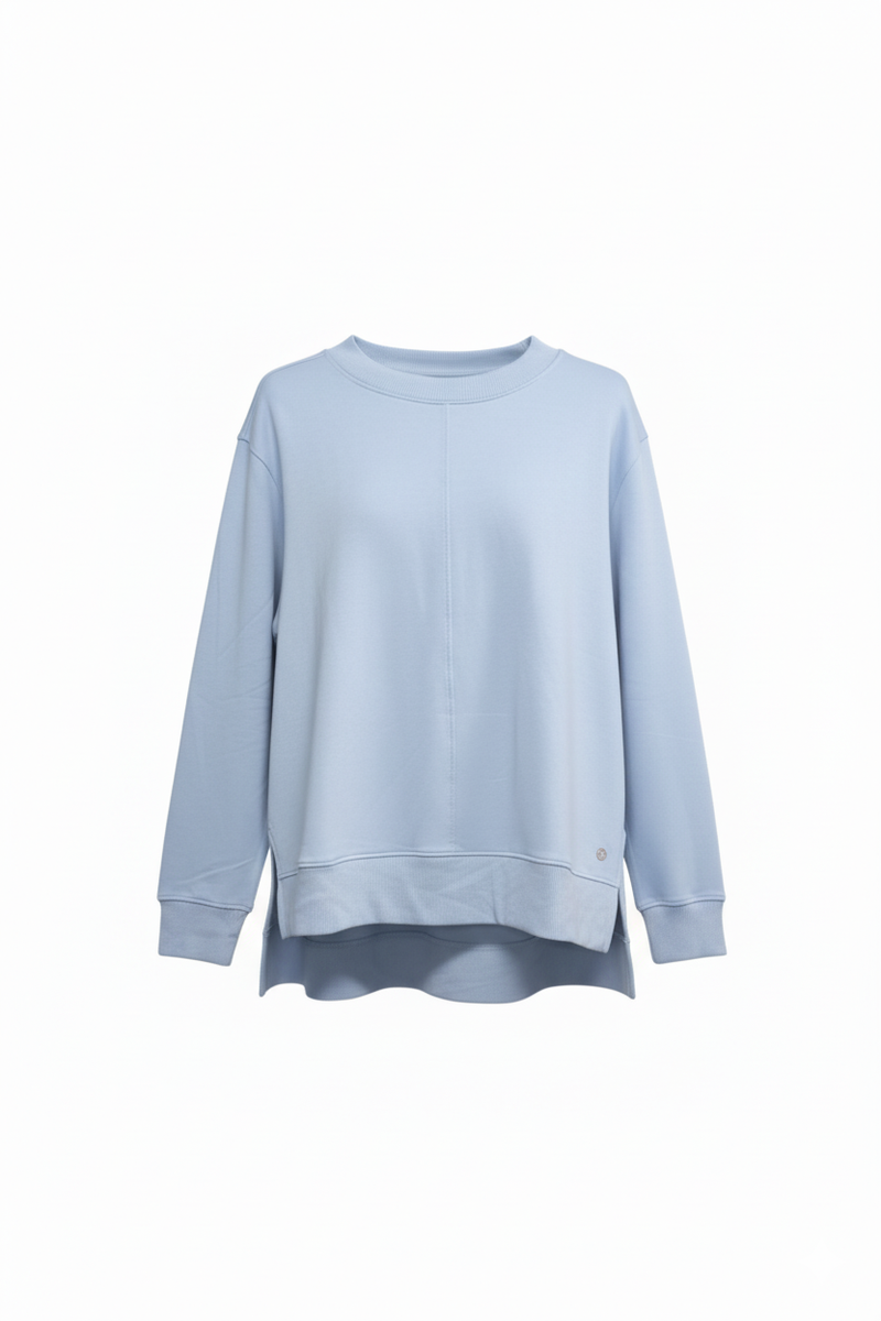 Apana Pullover Womens  Cowl Neck Long Sleeve Side Slit Yoga