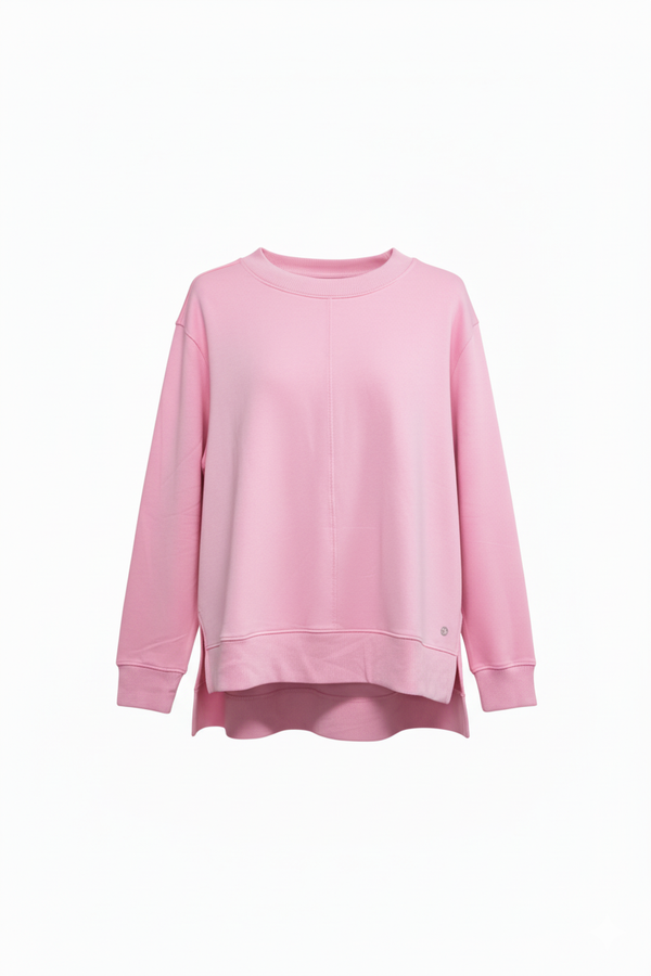 Apana Pullover Womens  Cowl Neck Long Sleeve Side Slit Yoga